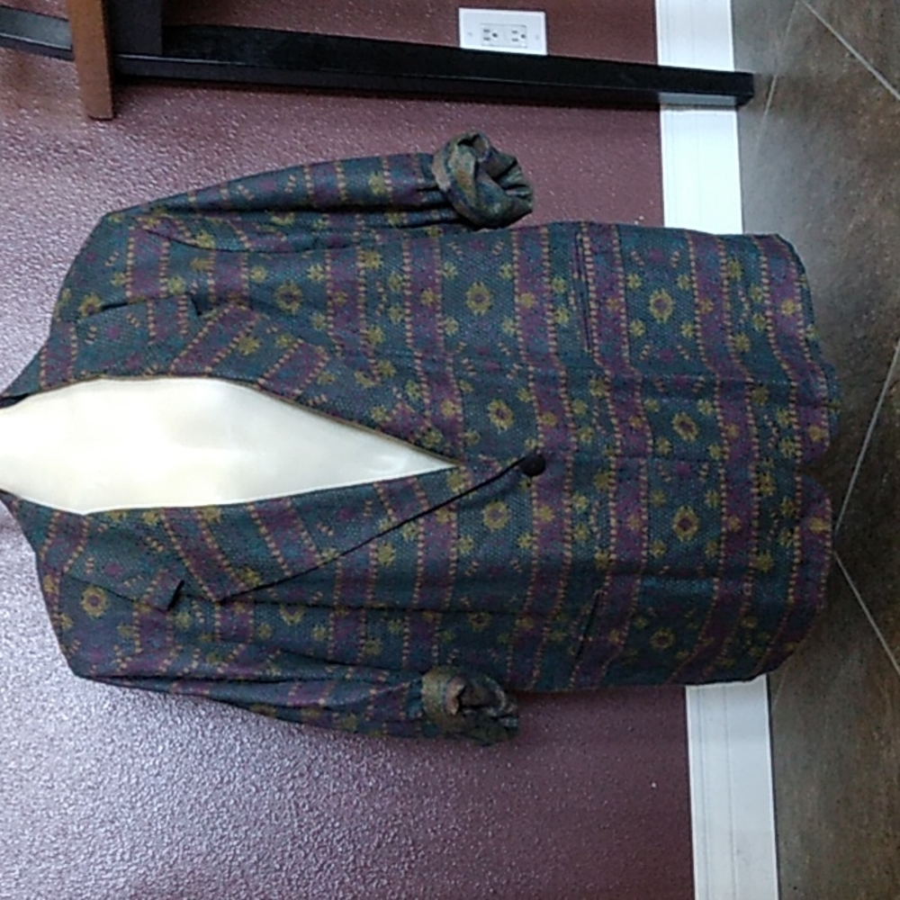Vintage Tribal Patterned Aztec Women's Blazer